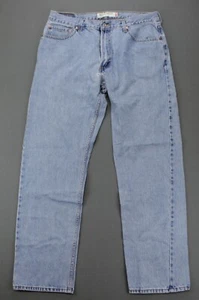 Levis 505 Jeans Mens 36x32 Blue Regular Fit Mid Rise Straight Leg Actual 36x31 - Picture 1 of 10