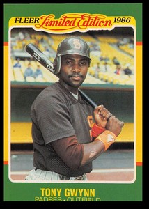 1986 Fleer Limited Edition Tony Gwynn San Diego Padres #22