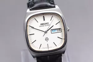 Vintage ”N Mint+3" Seiko Grand Quartz 9943-5000 White Dial Men's Watch JAPAN - Picture 1 of 11