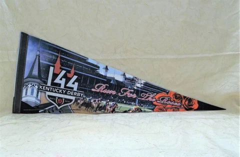 Kentucky Derby 2018 Felt Pennant 144th Run For The Roses Churchill Downs Cover