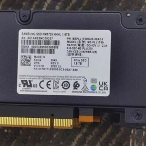 Samsung PM1735 1.6TB SSD HHHL PCIE 4.0 NVME Solid State Drive MZPLJ1T6HBJR-00AD3 - Afbeelding 1 van 2