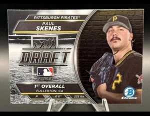 2023 Bowman Chrome PAUL SKENES🏆 #BDN-7 Draft Night Pirates Rookie PHENOM - Bild 1 von 1