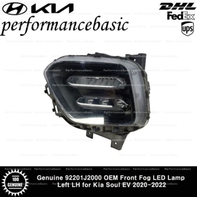 Genuine 92201J2000 OEM Front Fog LED Lamp Left LH for Kia Soul EV 2020-2022 - Image 1 of 2