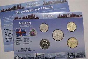 🧭 🇮🇸 ICELAND MINT SET WITH COA B79 #212 CG34 - Bild 1 von 5