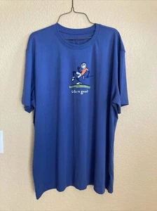 LIFE IS GOOD MENS JAKE.."PUMP PUTT" LIGHTWEIGHT S/S Tee T Shirt XL Daily Ship - Picture 1 of 4