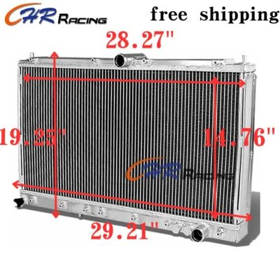 Radiador de aluminio Dodge Stealth 1991-1999 2 filas para Mitsubishi 3000GT 1991-1996 Foto 1 de 4