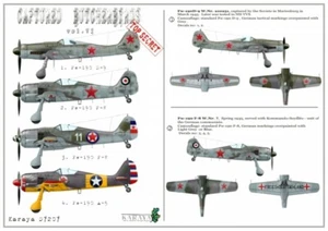 1/72 Karaya D7207 Captured Butcherbirds (Fw-190) vol.VI decals - Picture 1 of 2