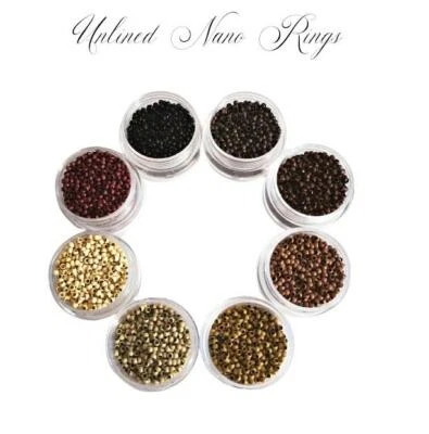 100, 200, 1000 Copper Nano Rings Beads - Nano Tip Hair Extensions (No Silicone) - Image 1 of 4