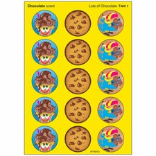 Lots of Chocolate/Chocolate Stinky Stickers® – Large Round Trend Enterprises Inc