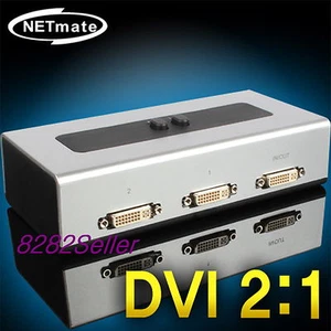 DVI 2 Port DVI-D 2:1 Manual Switcher Selector Switch Box digital WQHD 1920x1080 - Picture 1 of 4