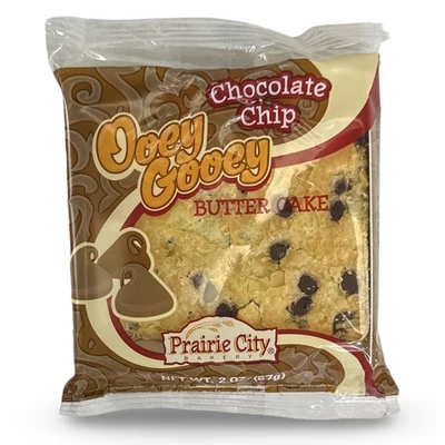 UNKNOWN Prairie City Bakery Ooey Gooey Chocolate Chip Butter Cake, 2 Ounces - 10 per Pac