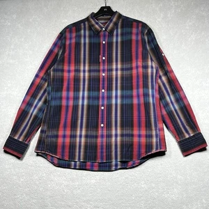 Robert Graham Mens Shirt 2XL Multicolor Striped Long-Sleeve Button-Up Casual - Picture 1 of 13