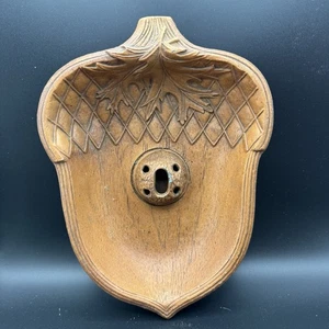 Vintage Acorn Shaped Nut Bowl By Multi Products 1960 MCM Fall Decor  - Picture 1 of 3