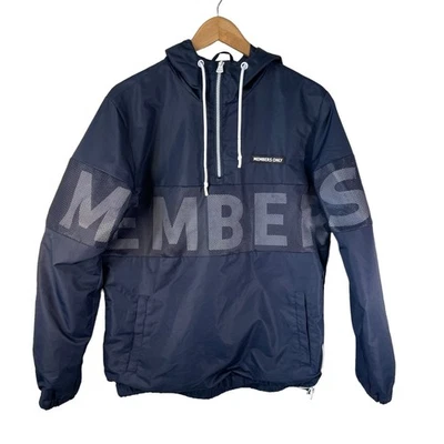 Chaqueta Pullover con Capucha Azul S Exterior Media Cremallera SOLO PARA MIEMBROS RAROS Para Hombres Foto 1 de 4