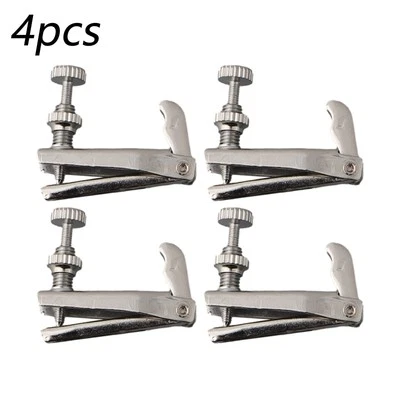 Regolatore di corde per violino metallo lucido per violini 3/4 4/4 set di 4 - Immagine 1 di 4
