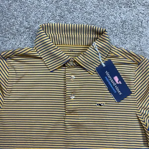NWT Vineyard Vines Polo Shirt Youth Boys M (12-14) On The Go Sankaty Performance - Picture 1 of 8