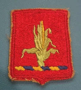 Un parche de colección de la Guardia Nacional del Ejército de Nebraska borde cortado-marrón/espalda dorada* - Imagen 1 de 3