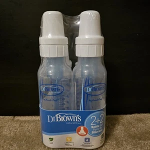 Dr. Brown's Natural Flow 4 oz 8 oz Baby Bottle Set Pack of 4 - Picture 1 of 4