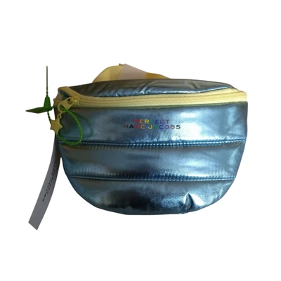 Marc Jacobs Metal Blue Yellow Strap Belt Bag Pride Puffer Limited Edition NEW - Image 1 of 4