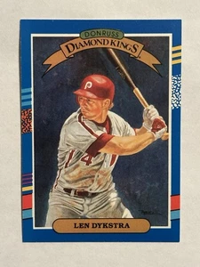 Len Dykstra (#7) - Philadelphia Phillies - 1991 Donruss Diamond Kings Baseball - Bild 1 von 2