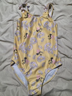 Disney Junior Talla 6 X Minnie Traje de Baño Amarillo con Minnie y Flores 50+UPF NUEVO CON ETIQUETAS Foto 1 de 3