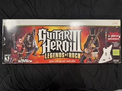 Guitarra Guitar Hero III 3 Legends Of Rock Xbox 360 con cable X-plorer Foto 1 de 4