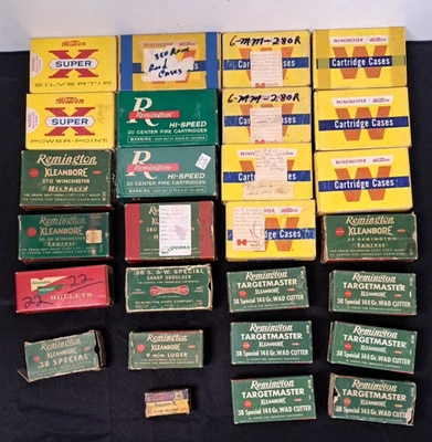 Lot Of 27 Empty Ammunition Boxes Winchester Western & Remington NR - Image 1 of 4