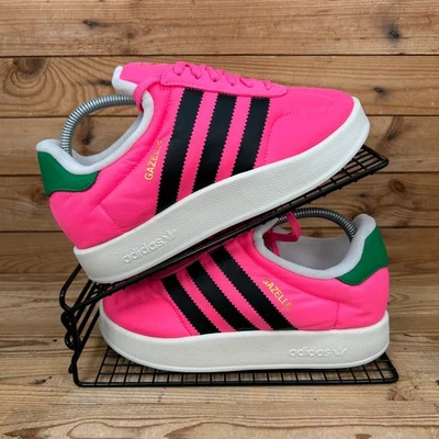Adidas Trainers Womens UK 5 Gazelle Home Icons Pink Originals Slippers Puffy GS - Image 1 of 4