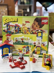 LEGO Fabuland: Rare Cathy Cat’s Fun Park Set 3676 || Box, 4 mini figures, parts - Picture 1 of 24