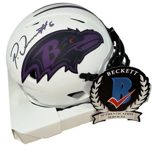 PATRICK QUEEN SIGNED BALTIMORE RAVENS LUNAR MINI HELMET BECKETT COA WW21696 - Picture 1 of 7
