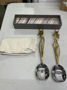 Michael Aram - Black Iris Serving Set - 111217 - Picture 1 of 8