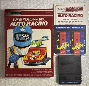Super Video Arcade Auto Racing CIB COMPLETE IN BOX- TELE-GAMES (INTELLIVISION) - Picture 1 of 13