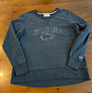 Vintage Champion Penn State Nittany Lions Blue Crewneck Sweatshirt Sz 2XL Rare - Picture 1 of 10