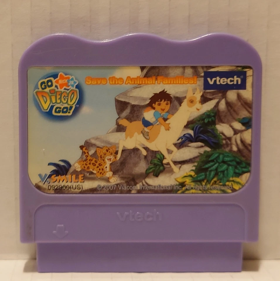 VTech VSmile learning system Go Diego Go Save Animal Families game wworks well - Image 1 of 1