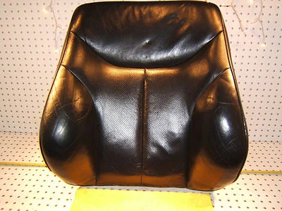 Mercedes 1992-1994 W140 600SEL asiento delantero L o R CUERO TRASERO NEGRO OEM 1 cubierta Foto 1 de 4