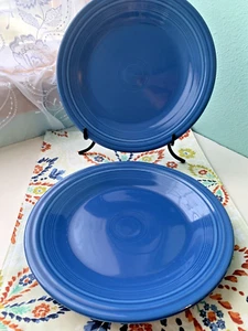 2 - FIESTA - LAPIS BLUE 10.5” DINNER PLATES - HLC FIESTAWARE - Picture 1 of 8