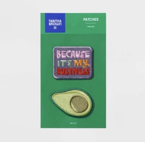 Target Tabitha Brown 2ct Stitched Bügelflicken - Avocado 🥑 NEU - Bild 1 von 5