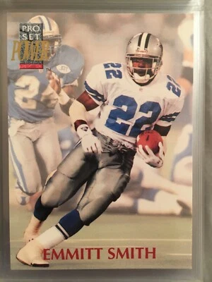 1992 Pro Set Power Emmitt Smith football card  - Image 1 of 2