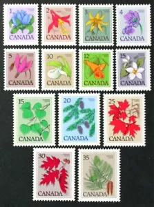 CANADA 1977-1979 complete set of 13 stamps, Wildflowers, Trees Mint NH - Picture 1 of 1