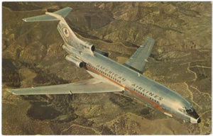 American Airlines 727 Astrojet Vintage Postcard - Picture 1 of 2