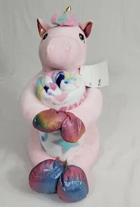 HUGGABLE PLUSH UNICORN & THROW BLANKET SET NWT - Picture 1 of 4
