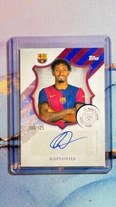 Raphinha 24-25 Topps Barcelona 125th Anniversary Years Legacy Auto /125 - Picture 1 of 2