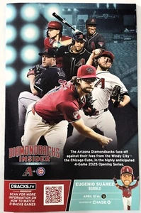 2025 Diamondbacks Dbacks Insider Program Rivista #1 Gallen, Kelly, Marte - Foto 1 di 3