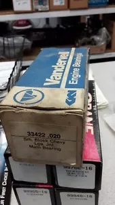 Vandervell # VPM91338 main bearing set Chev 327-350 Large Journal NOS -.020 - Picture 1 of 1