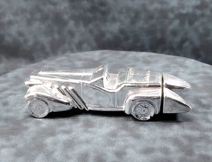 SILVER DUESENBERG   AVON cologne empty bottle vintage cars After Shave - Picture 1 of 4