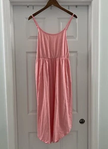 Pat Pat Womens Sleeveless Pink Knit Dress Cotton Blend Women’s Size Large NWT - Picture 1 of 10