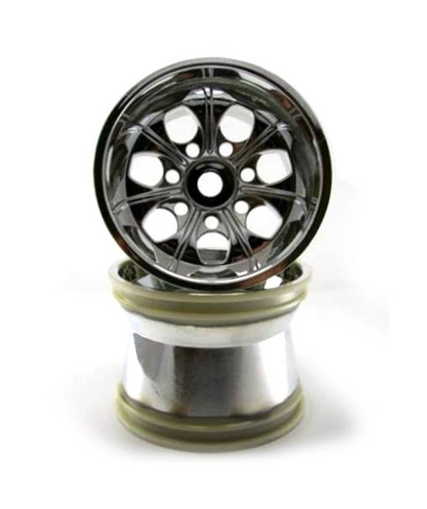 Redcat Racing 89106c Chrome Wheels with 17mm Hex AVALANCHE & LANDSLIDE 89106C - Image 1 of 1