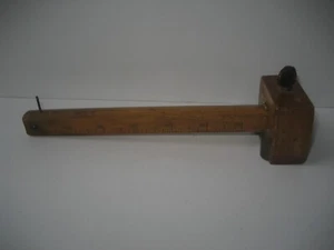Antique Patent Date Aug. 5, 1873 Stanley 6" Wood Scribe Marking Gauge - Picture 1 of 13