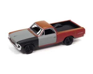 Johnny Lightning 1:64 1966 Chevrolet El Camino Red Flat w Primer & Rust JLSP212A - Picture 1 of 2