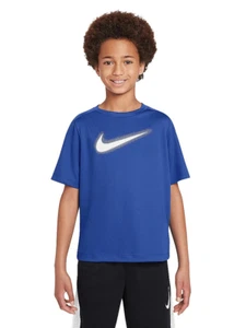 Camiseta de entrenamiento con gráficos Nike Dri-FIT para niños 8-20, para niños, talla: mediana, azul talla M - Imagen 1 de 3